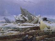 Caspar David Friedrich Arctic Shipwreck painting
